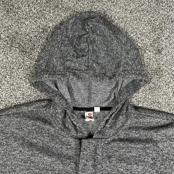 Dolan Anthropologie Hooded Soft Gray Full Zip Cardigan Women Medium Pockets Warm - Picture 3 of 15